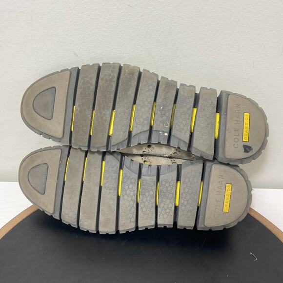 Cole Haan Suede Leather Wingtip Oxford Dress Shoes Men 9M Perforated Tan Casual - Picture 10 of 12